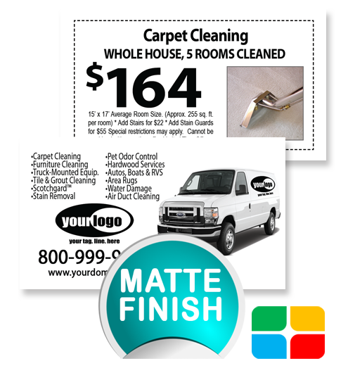 Carpet Cleaning Business Cards ca01075 Matte