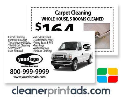 Carpet Cleaning Business Cards #CA01075