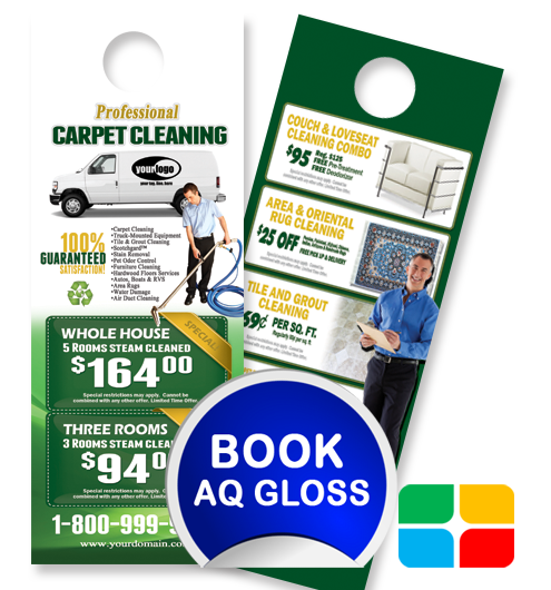 Carpet Cleaning Door Hangers ca01002 4.25 x 11 AQ