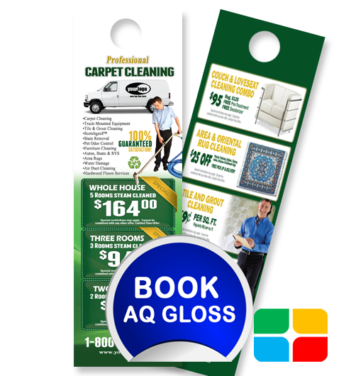 Carpet Cleaning Door Hangers ca01002 4.25 x 14 AQ