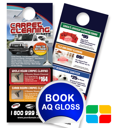 Carpet Cleaning Door Hangers ca01010 4.25 x 11 AQ