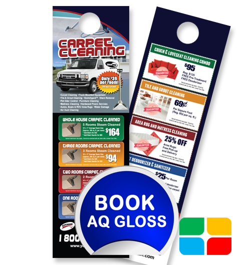 Carpet Cleaning Door Hangers ca01010 4.25 x 14 AQ