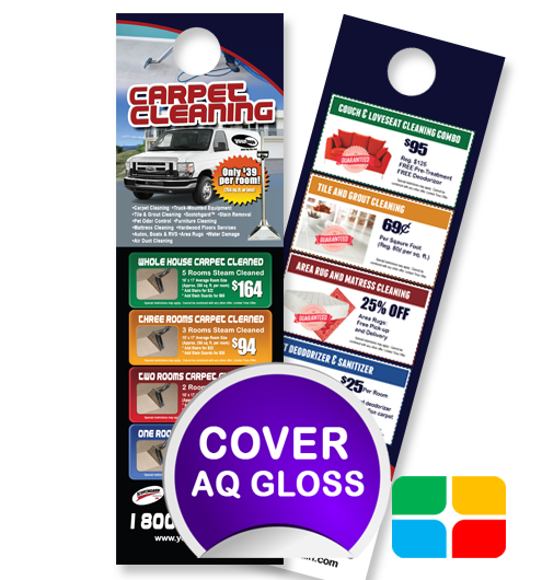 Carpet Cleaning Door Hangers ca01010 4.25 x 14 Cover