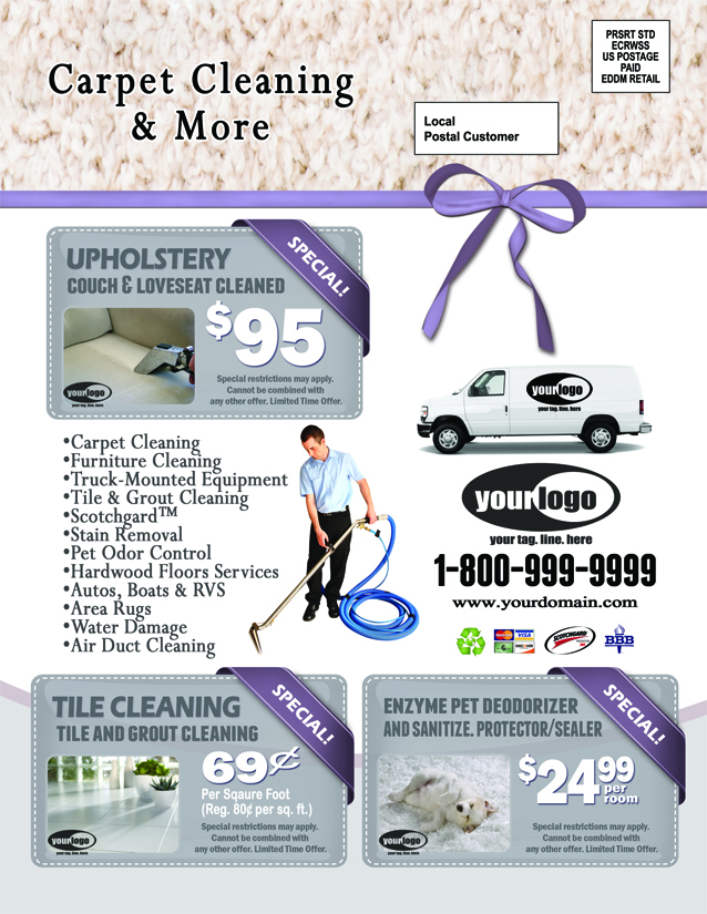 Carpet Cleaning EDDM (8.5 x 11) #CA01020 Cover Back