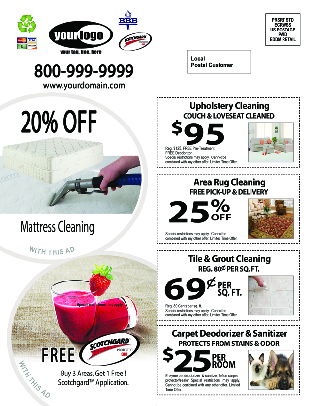 Carpet Cleaning EDDM (8.5 x 11) #CA01076 Matte Back