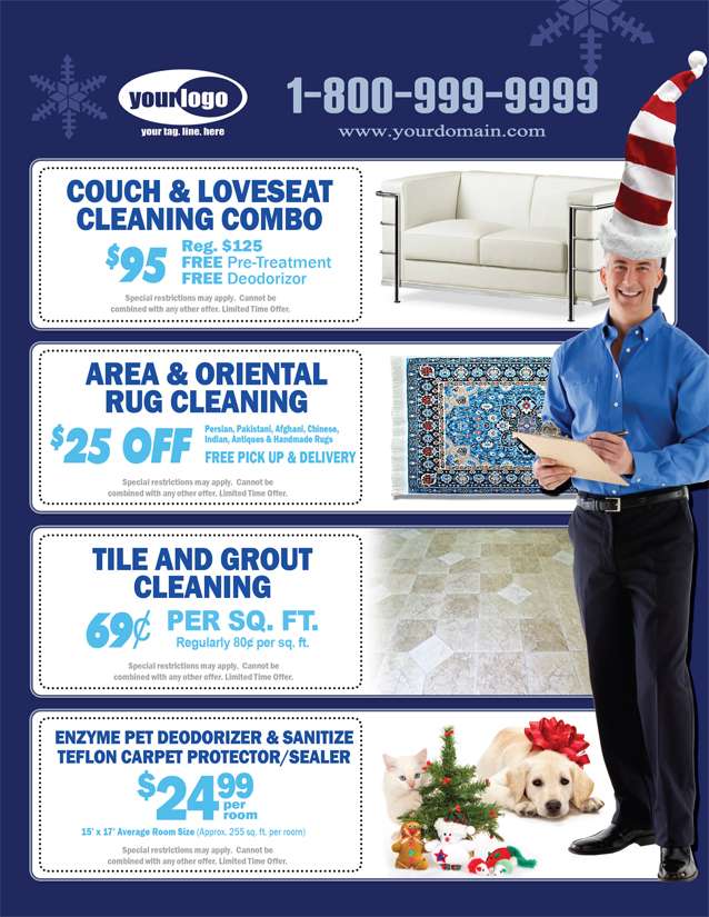 Carpet Cleaning Flyer (8.5 x 11) #CA02001 Back