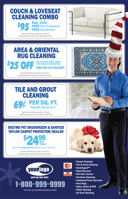Carpet Cleaning Flyer (8.5 x 5.5) #CA02001 Back
