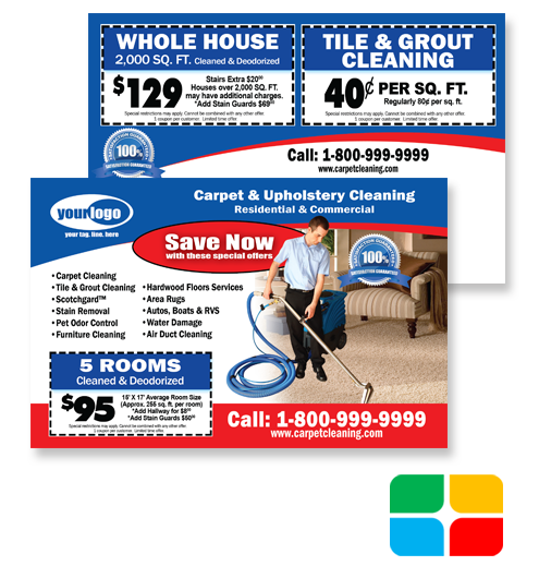 Carpet Cleaning Postcards ca00006