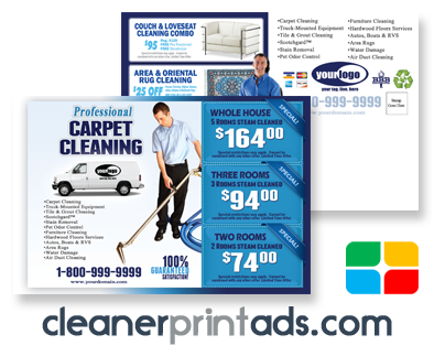 Carpet Cleaning Postcards #CA01001 4 x 6 UV Gloss