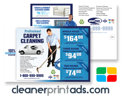 Carpet Cleaning Postcards #CA01001 8.5 x 5.5 UV Gloss