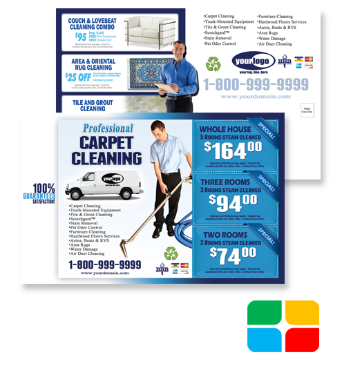 Carpet Cleaning Postcards ca01001