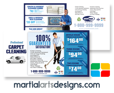 Carpet Cleaning Postcards #CA01001 6 x 11 Matte