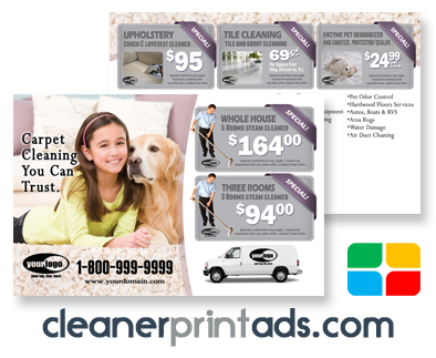 Carpet Cleaning Postcards #CA01020 8.5 x 5.5 UV Gloss