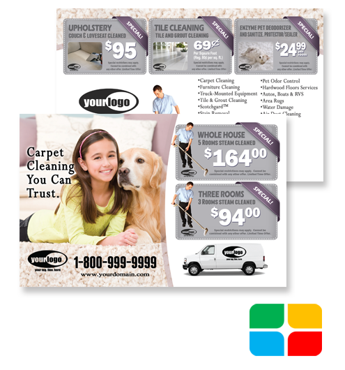Carpet Cleaning Postcards ca01020