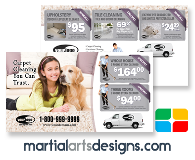 Carpet Cleaning Postcards #CA01020 6 x 11 UV Gloss