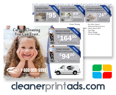 Carpet Cleaning Postcards #CA01021 4 x 6 Matte