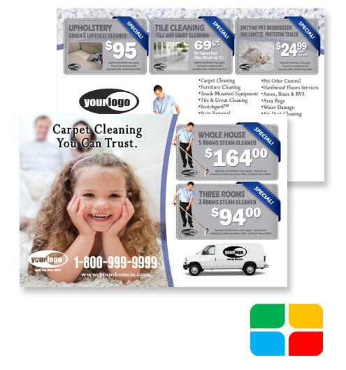 Carpet Cleaning Postcards ca01021
