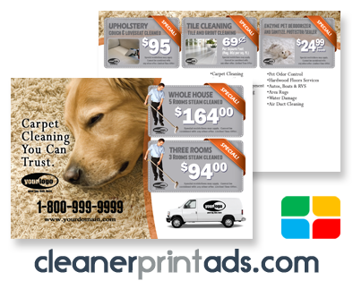 Carpet Cleaning Postcards #CA01024 4 x 6 UV Gloss