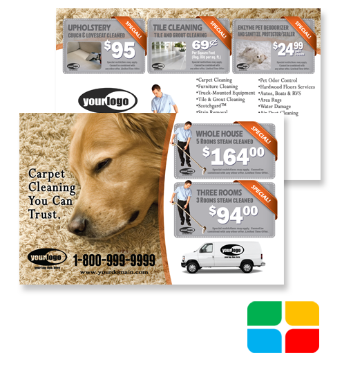 Carpet Cleaning Postcards ca01024