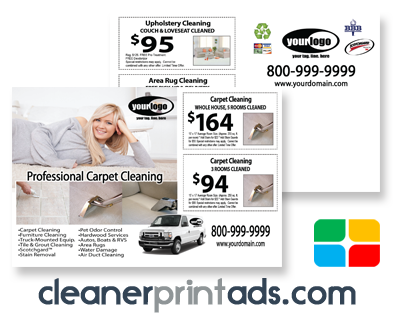 Carpet Cleaning Postcards #CA01075 4 x 6 Matte