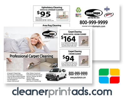 Carpet Cleaning Postcards #CA01075 8.5 x 5.5 UV Gloss