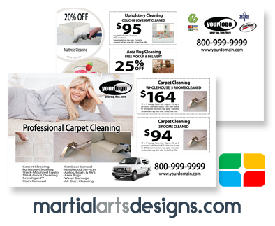 Carpet Cleaning Postcards #CA01075 6 x 11 UV Gloss
