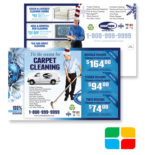 Carpet Cleaning Postcards ca02001