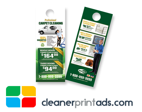 Carpet Cleaning Door Hanger Template ca01002